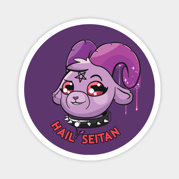 Hail Seitan Magnet by BubblegumGoat